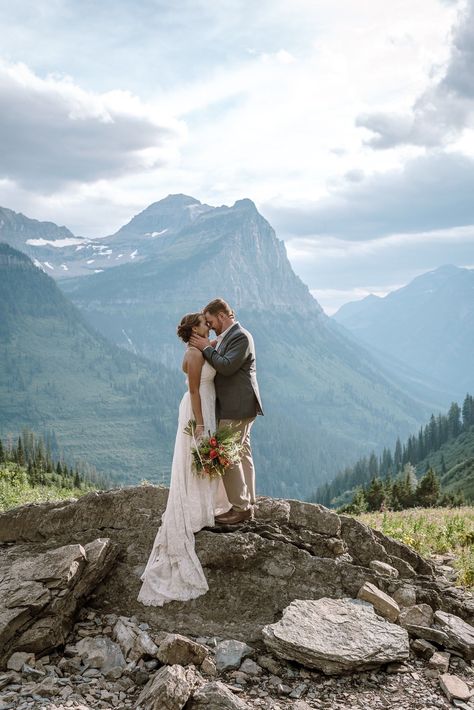 Glacier National Park Elopement, Montana Elopement, How To Elope, National Park Elopement, Park Elopement, Glacier National, Glacier National Park, Bride And Groom, Elopement Photographer