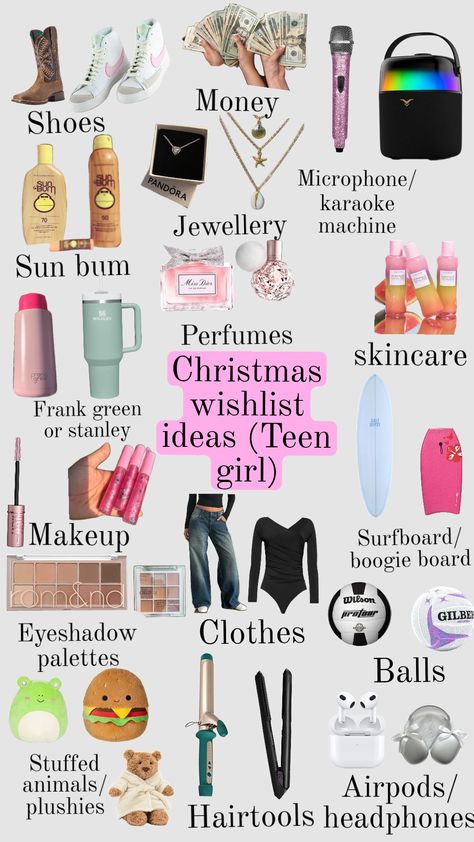 Christmas Wishlist ideas for teen girls #teengirls#christmas#birthday#Wishlist#ideas#shuffles#fyp What To Get A 14teen Year Old For Christmas, Teen Girls Christmas List Ideas, Teen Christmas Wishlist 2024, Christmas Presents To Ask For, Thing To Get For Your 13th Birthday, Christmas Wish Lists For Teens, Christmas Presents For Girls 11, Ultimate Christmas Wishlist, Ideas To Get For Christmas