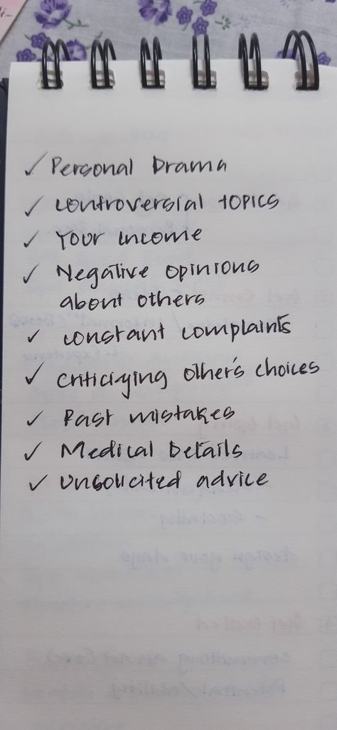 If you want to avoid unnecessary disliking or attentions from people. You need to first avoid all the things mentioned in this list. Controversial Topics, A B C D, A B C, The Things, Medical