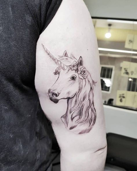 Dainty Unicorn Tattoo, The Last Unicorn Tattoo Ideas, Alicorn Tattoo, Mlp Tattoo Ideas, Gothic Unicorn Tattoo, The Last Unicorn Tattoo, Last Unicorn Tattoo, Mlp Tattoo, Unicorn Tattoo Ideas