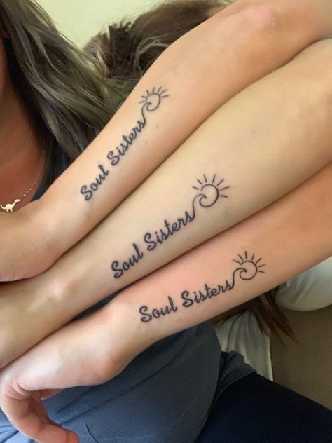 Small Matching Tattoos For 5 Best Friends, 3 Friends Tatoos Ideas, Tattoo Ideas For Female Best Friends, Bff Tattoos Unique For Two Words, Tattoo Ideas Female Meaningful Best Friends, 3 Way Best Friend Tattoos, Small Matching Tattoos For 3 Sisters, Tattoo Idea For 3 Best Friends, Best Friend Tattoos For 3 People