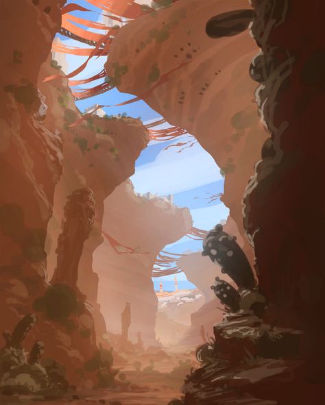 ArtStation - Desert, J Line Desert Artwork, Desert Map, Story Concepts, Desert Landscape Art, Waste Art, Sci Fi Landscape, Desert Environment, Work Flow, Desert Art