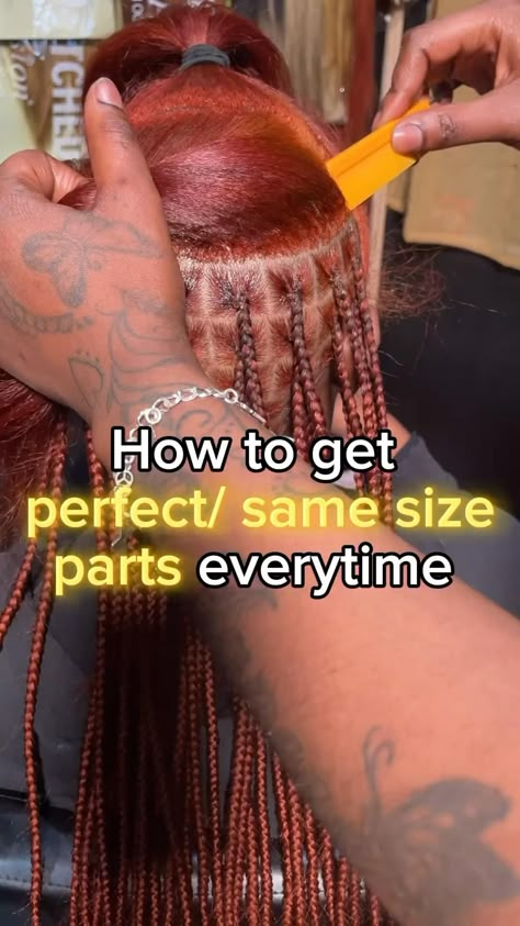 Braid Your Hair, Hair Braid Patterns, Parting Hair, How To Braid, Braiding Your Own Hair, Braided Hair Tutorial, Protective Hairstyles For Natural Hair, Quick Natural Hair Styles, Cute Box Braids Hairstyles