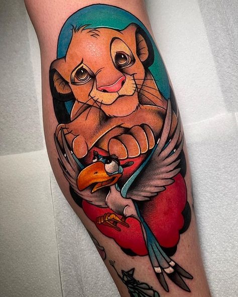 Lion King Tattoo, King Tattoos, Leg Sleeves, Lion King, Lion, Old School, Tattoos