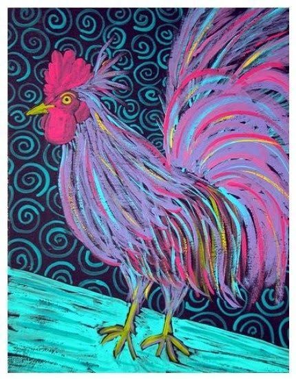 Colorful Rooster Drawing Art Lesson | True Arts Education | Use line and color to design a creative rooster with pastels on black paper. Study the elements of art with your budding art students. Chalk Pastel Art, 4th Grade Art, Rooster Art, Ecole Art, Oil Pastel Art, Chicken Art, Elementary Art Projects, Pola Sulam, Homeschool Art