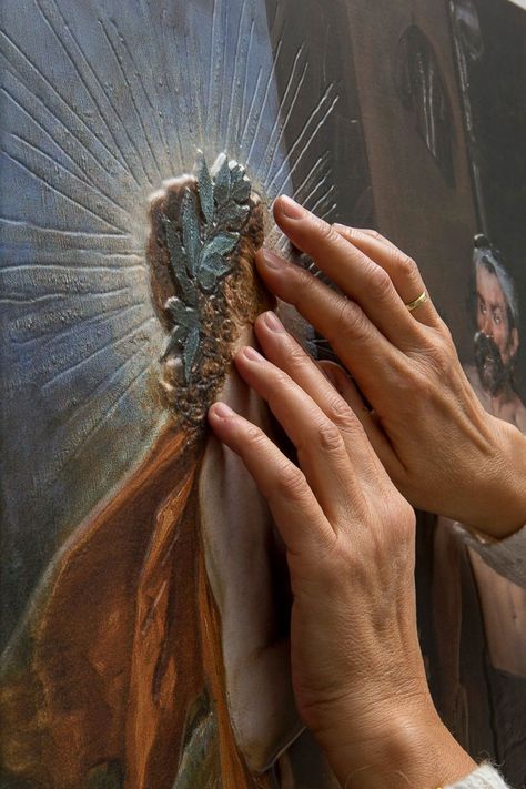 Blind People Can Finally “See” Art Through Touch In This Museum Of Madrid | Bored Panda Tactile Art, Noli Me Tangere, Office Canvas, Interactive Exhibition, Classic Paintings, 3d Printing Technology, Piece Of Art, Famous Art, Museum Exhibition