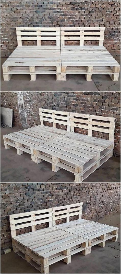 Pallet Day Bed, Pallet Daybed, Rustic Outdoor Furniture, Pallet Garden Furniture, Pallet Projects Furniture, Pallet Couch, Wooden Pallet Furniture, Outdoor Furniture Plans, Wooden Pallet Projects