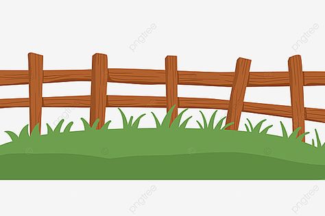 Line Border Png, Fence Clipart, Fence Drawing, Wood Png, Farm Cartoon, Spring Birthday Party, Hand Painted Wooden Box, Fence Wood, Farm Animal Crafts