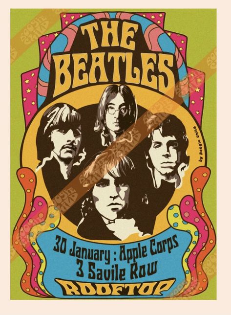 60s Room, Art Nouveau Posters, Beatles Artwork, 1960s Posters, Beatles Party, A Boogie, Beatles Poster, Hippie Posters, Superhero Poster