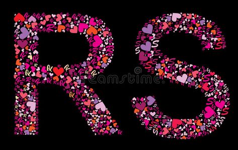 Letter R, S. Valentine alphabet vector illustration Valentine Alphabet, We Heart It Wallpaper, Love Images With Name, Letter Photography, Heart Font, Love Wallpaper Download, Wallpaper Love, Chibi Couple, Heart Vector