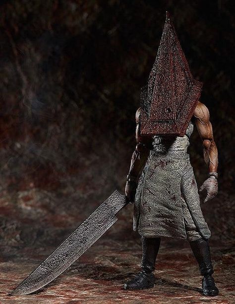 Silent Hill Pyramid Head Figma Cake Toppers Toy | Etsy Red Pyramid Thing, Fictional Creatures, Red Pyramid, Pyramid Head, Silent Hill 2, Tokyo Otaku Mode, Older Brother, Silent Hill, 판타지 아트