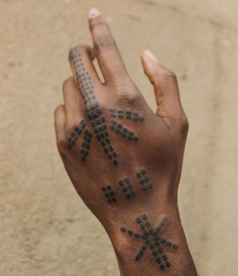 Igbo Tattoo, Back Tattoo Piece, Corrie Foreman, Layered Tattoo, Hand Composition, Trident Tattoo, Side Hand Tattoos, Her Tattoo, Tarot Tattoo