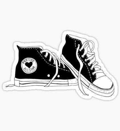 Drawing On Shoes Aesthetic, Converse Drawing On Shoes, Black Converse Aesthetic, Drawing On Shoes, Converse Drawing, Shoes Stickers, Catholic Stickers, Aesthetic Converse, Converse Aesthetic