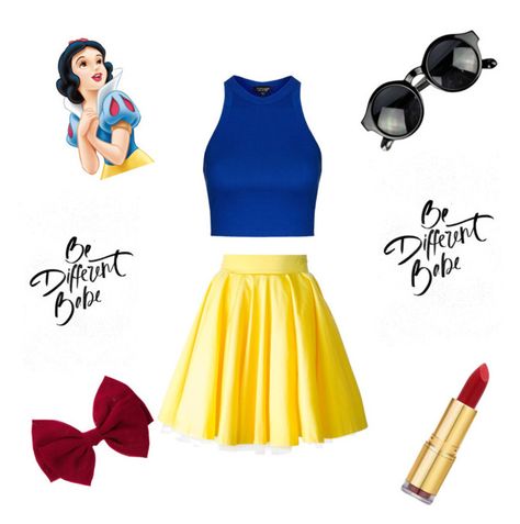 Modern Snow White Costume, Snow White Outfit Ideas Disney Inspired, Disney Bounding Snow White, Snow White Aesthetic Modern Outfit, Modern Day Snow White Outfits, Modern Snow White Outfit, Modern Snow White, Snow White Outfits, Modern Fairy