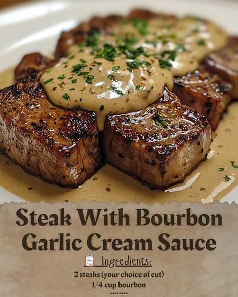 Ghostly Bourbon Garlic Cream Sauce, Sauce For Fillet Steak, Steak With Ghostly Bourbon Garlic Cream Sauce, Haunted Bourbon Garlic Cream Sauce, Steak With Haunted Bourbon Cream Sauce, Bourbon Garlic Cream Sauce, Steak With Garlic Cream Sauce, Steak With Bourbon Garlic Cream Sauce, Creamy Steak Sauce