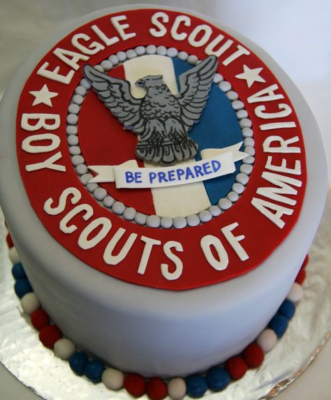 Cake 25 Boy Scout Cake, Eagle Scout Cake, Boy Scouts Eagle, Eagle Scout Ceremony, Elaborate Cakes, Fondant Cake Topper, Edible Image Cake, Cake Logo, Eagle Scout