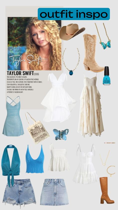 Taylor Swift Music Videos Outfits, Taylor Swift 2006, Taylor Swift Music Videos, Taylor Outfits, Whimsical Dress, Taylor Swift Tour Outfits, Taylor Swift Music, Taylor Swift Outfits, Street Style Edgy