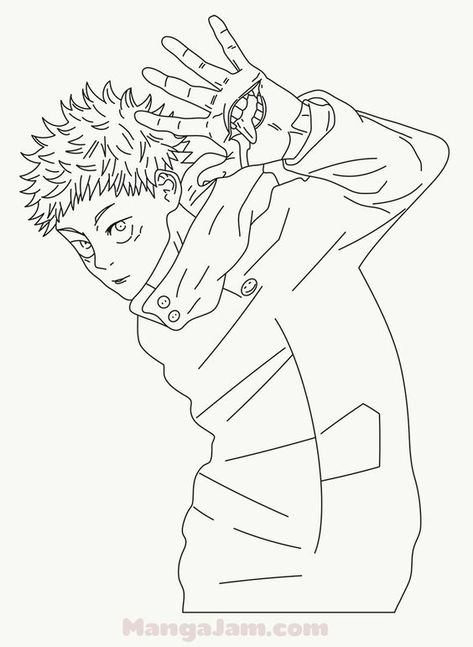 Draft Drawing, Yuuji Itadori, Cow Coloring Pages, Leaf Coloring Page, Panda Coloring Pages, Frozen Coloring Pages, Rose Coloring Pages, Manga Coloring Book, Anime Embroidery