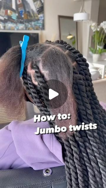 Best Hair For Twist Braids, Diy Hair Twist, Crochet Twist Tutorial, Big Spring Twist, Diy Protective Hairstyles For Black Women, Marley Twists Jumbo, Simple Twist Hairstyles For Black Women, How To Add Hair To Twist, How To Do Jumbo Twists