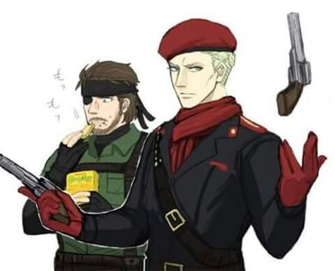 Young Ocelot and Big Boss // MGS3 Big Boss Metal Gear, Metal Gear V, Snake Metal Gear, Revolver Ocelot, Venom Snake, Metal Gear Series, Metal Gear Solid V, Mgs V, Phantom Pain