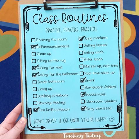 Elementary with Miss B on Instagram: “I don't know about you, but my class is at the point where classroom routines are starting to get a bit sloppy. This week I plan on doing a…” Dismissal Routine, Class Routine, Homework Folder, Clean Eating Lunch, Class Rules, Classroom Routines, Creative Classroom, 1st Day Of School, My Class