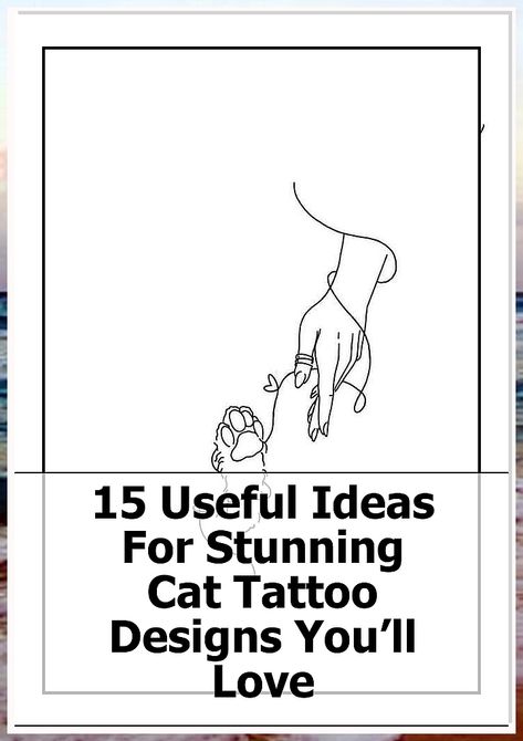 Discover 15 useful ideas for stunning cat tattoo designs you’ll love! Whether you're a cat lover or seeking unique body art, our curated collection showcases creative and beautiful cat tattoo inspirations. From minimalist outlines to intricate portraits, these designs cater to every style and personality. Unleash your creativity and find the perfect cat tattoo that reflects your passion for felines and makes a bold statement. Explore now! Cat Tattoo Designs, Beautiful Cat, Cat Tattoo, Cool Cats, Cat Lovers, Feline, Body Art, Tattoo Designs, Tattoos