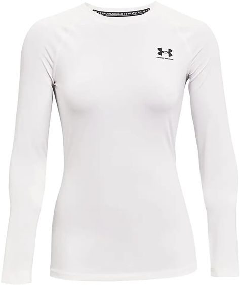 Under Armour Women's HeatGear Compression Long-Sleeve T-Shirt 100% Polyester Imported Pull On closure Machine Wash Under Armour’s mission is to make all athletes better through passion, design and the relentless pursuit of innovation Where we started? It all started with an idea to build a superior T-shirt White Compression Shirt, Boxing Outfit For Women, Under Armour Compression Shirt, Under Armour Store, Compression Long Sleeve, Womens Rugby, Polo Shirt Brands, Compression Shirts, Soccer Outfits