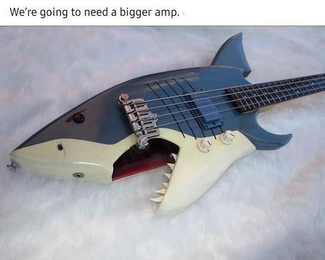 I Love Bass, Shark Pictures, Whale Sharks, Image Swag, Cool Electric Guitars, Cute Shark, The Whale, 웃긴 사진, Whale Shark