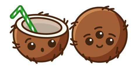 If you like exotic fruits, then you will love our smiling coconut cursor not only for its amazing taste and aroma but also for its cute appearance. Cute Coconut Drawing, Coconut Doodle, Coconut Character, Kawaii Coconut, Coconut Drawing, Prayers For My Boyfriend, Kawaii Ideas, Cute Coconut, Custom Cursor