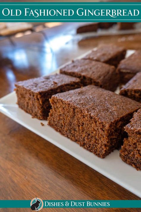 Gingerbread Snacking Cake, Ginger Bread Recipe Easy, Homemade Gingerbread Recipe, Molasses Ginger Cake, Gingerbread Snack Cake, Gingerbread Biscuits Recipe, Molasses Spice Cake, Gingerbread Recipes Easy, Gingerbread Without Molasses