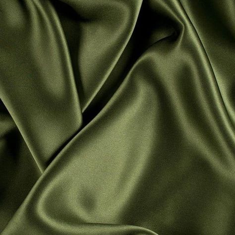 One Of The Best Fall Colors 🫒🍃 - Ree JustRee Angelique Satin Colors, Charmeuse Fabric, Fav Color, Silk Wallpaper, Silk Satin Fabric, Club Color, Mood Fabrics, Classy Aesthetic, Grass Green