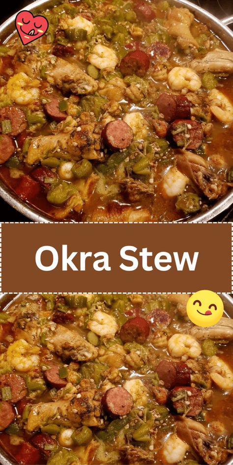 133 Okra Pilaf, Chicken And Okra, Stew With Chicken, Okra Gumbo, Okra Stew, Okra And Tomatoes, Brunswick Stew, Okra Recipes, Cajun Dishes