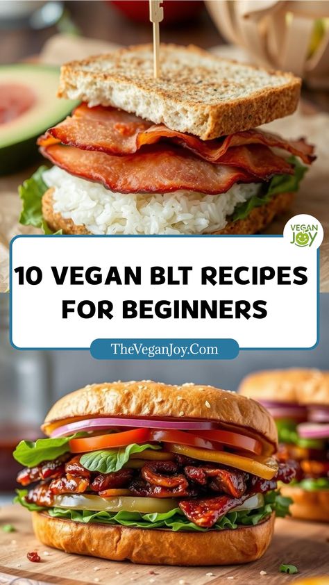 Vegan BLT magic: 10 recipes that prove plants can do it all Blt Sandwiches, Vegan Blt, Vegan Blt Sandwich, Blt Recipes, Bacon Blt, Ube Recipes, Bbq Jackfruit, Tempeh Bacon, Coconut Bacon