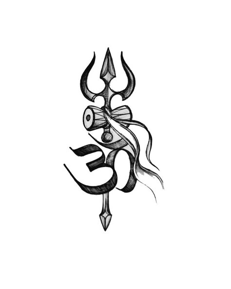 Trisula Tattoo Design On Hand, Trishul Design Art, Trishul Tattoo Stencil, Om Trishul Tattoo Design, Shiva Logo Design, Om With Trishul Tattoo Design, Shiva Tatoos Design, Shiv Trishul Tattoo, Siva Tattoo Designs