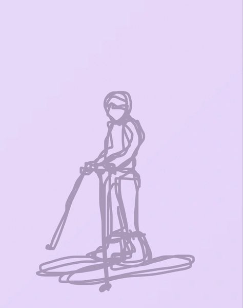 #skiing #background #sketch #illustration #drawing #aesthetic Skiing Sketch, Skiing Background, Background Sketch, Drawing Aesthetic, Simple Flower, Sketch Illustration, Tumblr Wallpaper, Simple Flowers, Wallpaper Ideas