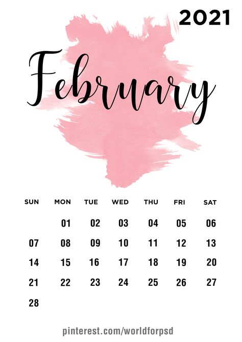 February 2021 Calendar Design #calendar #calendarideas #newyear #february #feb2021 #february2021 #newyearcalendar #2021 #brushstrokes #designinspiration #ideas #calendardesign #fabriccalendar #minimalistdesign #beautifulcalendardesign Minimalist Calendar Design, Feb Calendar, Beautiful Calendar Design, February Wallpaper, Design Calendar, February Calendar, Make A Calendar, New Year Calendar, Minimalist Calendar