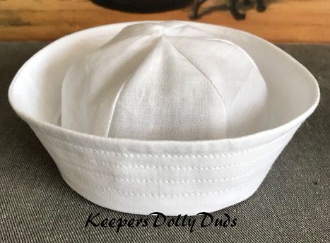 Sailor Hat | Eve Coleman | Flickr Sailor Hat, Doll Diy, Realistic Dolls, Facial Tissue Holder, Doll Clothes Patterns, Fabric Dolls, Porcelain Dolls, Diy Doll, Hat Pattern