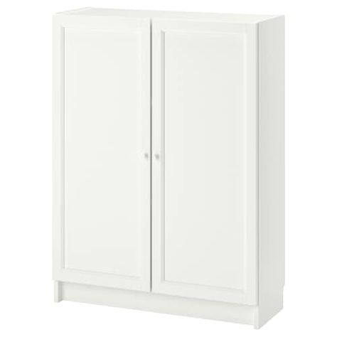 HAVSTA Cabinet with base - white - IKEA Billy Bookcase With Doors, Billy Oxberg Bookcase, Oxberg Bookcase, Billy Oxberg, Billy Ikea, Bookcase With Doors, Bookcase With Glass Doors, Dining Cabinet, Ikea Billy