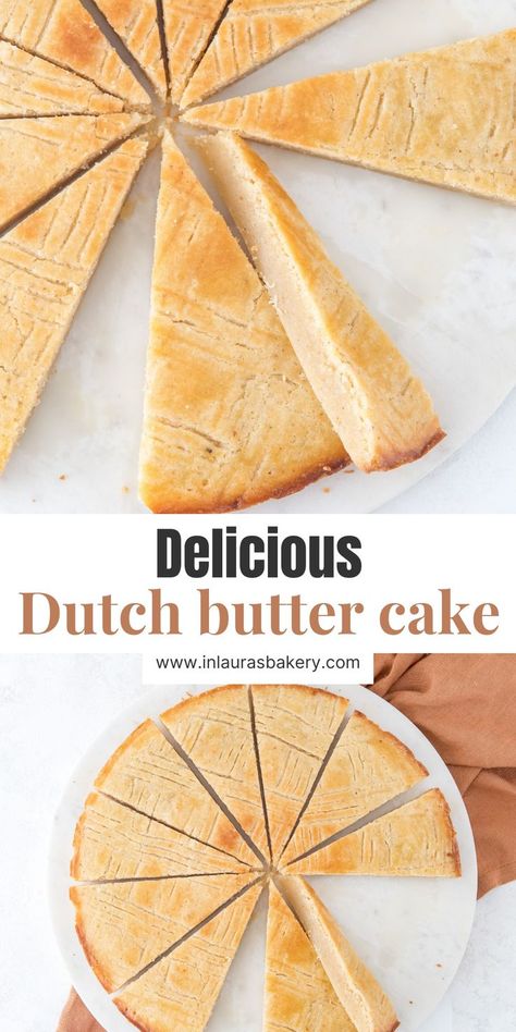 Dutch butter cake Dutch Desserts Traditional, Boterkoek Recipe, Dutch Butter Cake Recipe, Dutch Baking, Dutch Cake, Dutch Bakery, Dutch Desserts, Dutch Butter Cake, Dutch Cuisine