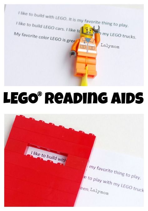 LEGO Reading Aids for Kids - Engage your reluctant readers and eager readers alike with these fun, simple LEGO literacy aids. Lego Activities, Awesome Lego, Reluctant Readers, Fine Motor Activities, Motor Activities, Lego Duplo, Cool Lego, Reading Activities, Work Ideas