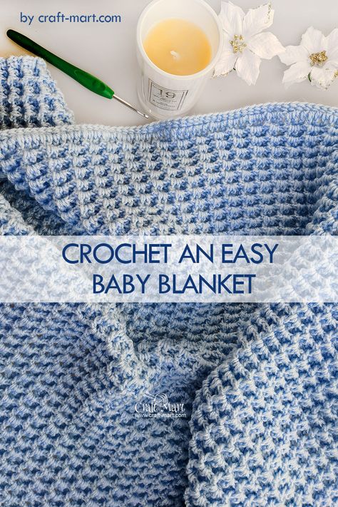 Modern Haken, Free Baby Blanket Patterns, Baby Afghan Crochet Patterns, Baby Boy Crochet Blanket, Crochet Baby Blanket Free Pattern, Crochet Unique, Easy Baby Blanket, Crochet Blanket Pattern Easy, Easy Crochet Baby Blanket