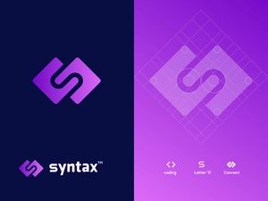 Advertising Agency Logo, Coding Logo, Logo Smart, Connect Logo, Branding Identity Inspiration, Brand Identity Guidelines, Advertising Logo, S Logo Design, Motion Graphics Inspiration