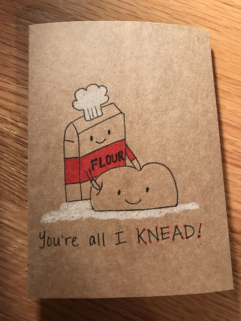 Note Card Ideas For Boyfriend, Cute Pun Cards For Boyfriend, Birthday Cards For Your Boyfriend, Corny Love Puns, Cute Things For Valentines Day, Cute Jokes For Boyfriend, Valentines Cards For Friends, Pun Cards, Punny Cards