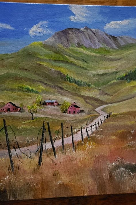 Road Painting, Mountain Drawing, Scenery Paintings, Winding Road, Landscape Drawings, Old West, Art Reference Photos, Art Sketchbook, The Valley