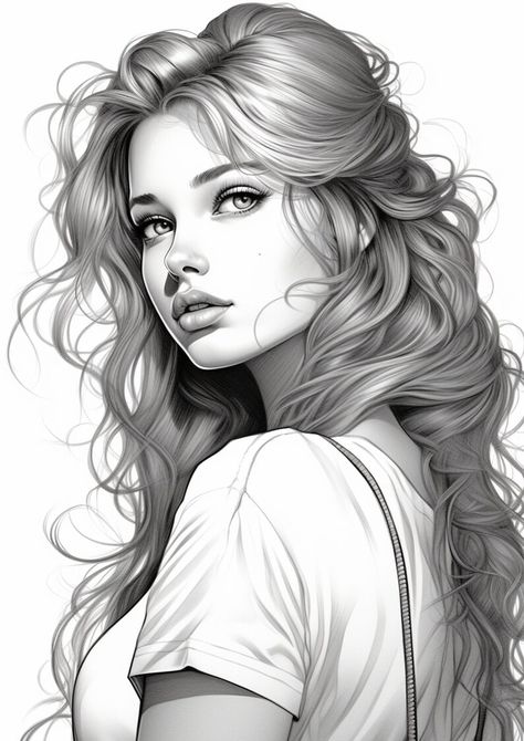 34 Realistic Woman Coloring Pages, Adults + kids- Instant Download, Grayscale, Gift, Printable Art, Fall Mandala Floral Coloring Books PDF Beautiful Woman Drawing, Woman Drawings, Woman Face Drawing, Grayscale Coloring Pages, Realistic Coloring Pages Of People, Woman Coloring Pages, People Coloring Pages For Grown Ups, Coloring Pages Of Women, Colouring Pages For Adults Woman