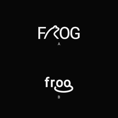 Frog #onelogoaday  Da Frog Logo Ideas, Frog Graphic Design, Frog Logo Design, Common Frog, Frog Logo, Typography Logo Inspiration, Cats Art Drawing, Text Logo Design, Fancy Words