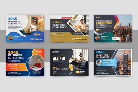 Horizontal Business Conference flyer design layout template Corporate Identity Conference Flyer Design, Template Layout Design, Business Conference Flyer, Corporate Template, Business Conference, Flyer Design Layout, Horizontal Poster, Layout Template, Wordpress Plugins