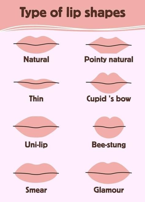 Lip Sizes Chart, Full Natural Lips, Different Kinds Of Lips, Type Of Lips, Types Of Lips Shape, Lips Type, Types Of Lips, Tiktok Images, Description Ideas