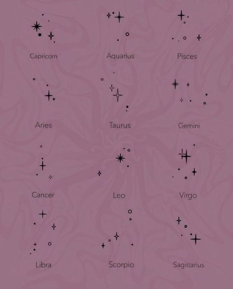 Tattoo Ideas Star Sign, Zodiac Signs Constellations Tattoo, Zodiac Star Tattoo Ideas, Star Cluster Tattoo Zodiac, Libra Constellation Tattoo Collar Bone, Star Horoscope Tattoo, Astrology Couple Tattoo, Star Sign Hand Tattoos, Libra Constellation Tattoo Behind Ear