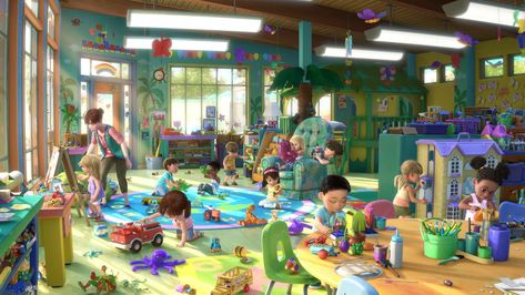 Disney Pixar Characters, Butterfly Room, Toy Barn, Preschool Programs, Disney Wiki, Pixar Characters, Color Script, Ancient Animals, Toy Story 3